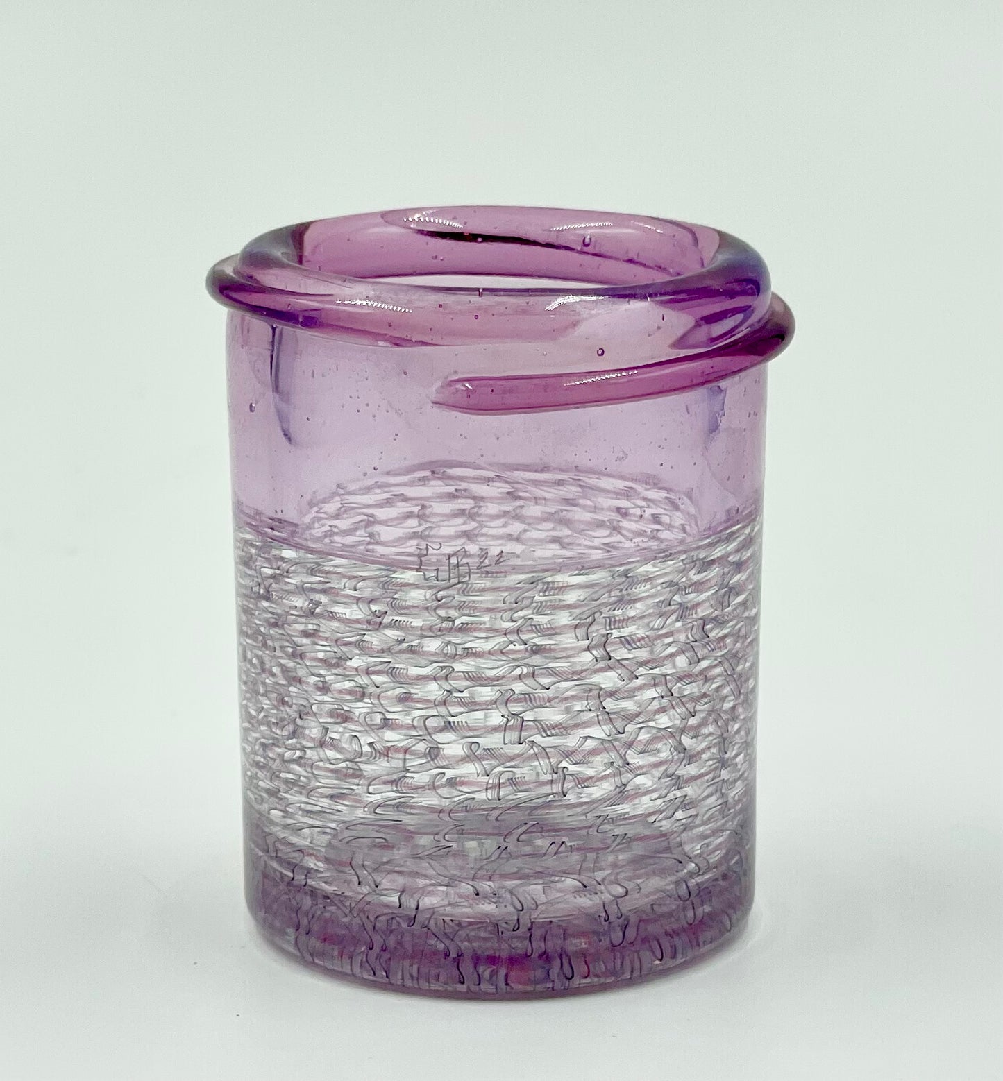 Fillacello Spiral Purple Glass Jar