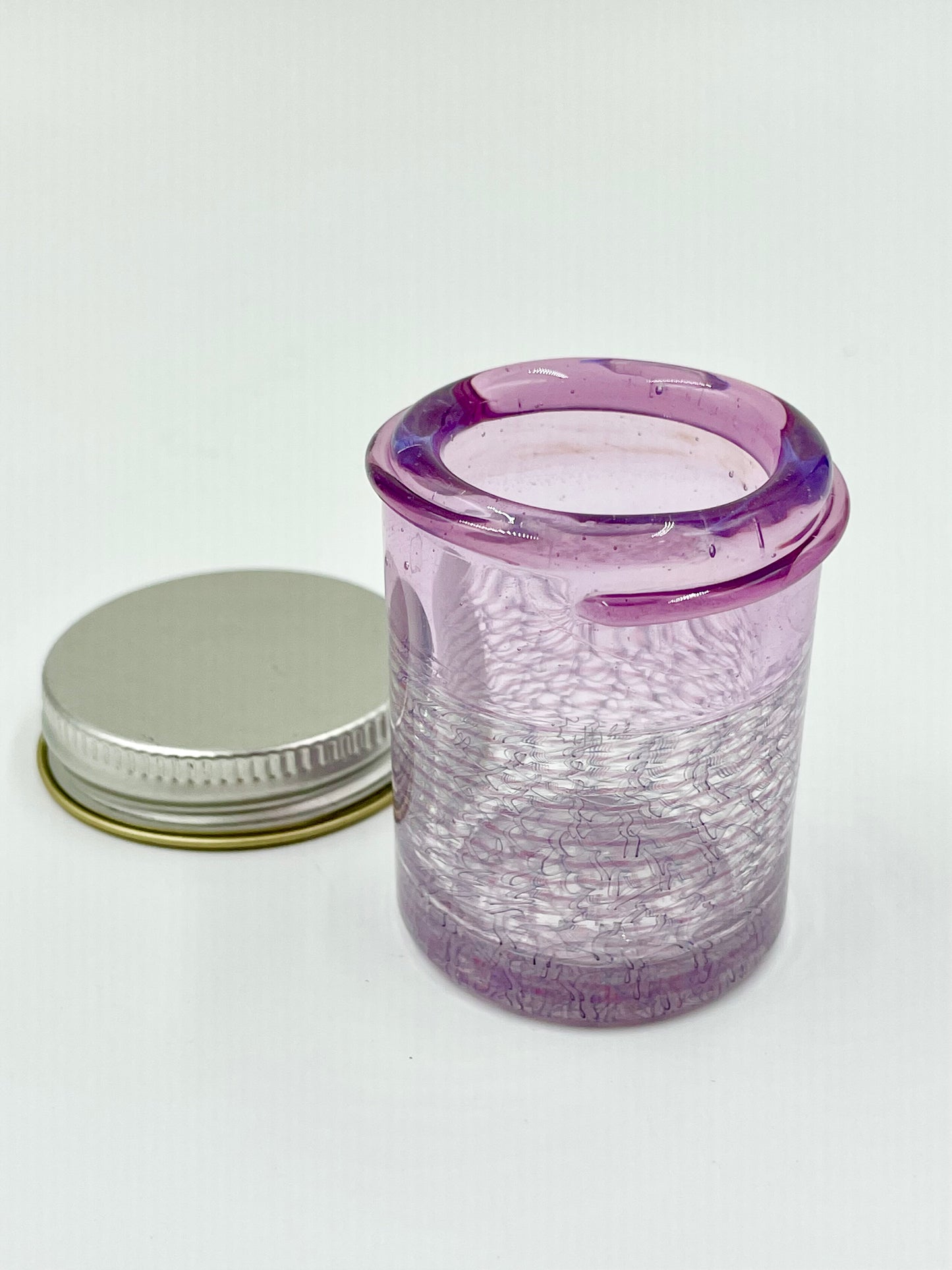 Fillacello Spiral Purple Glass Jar